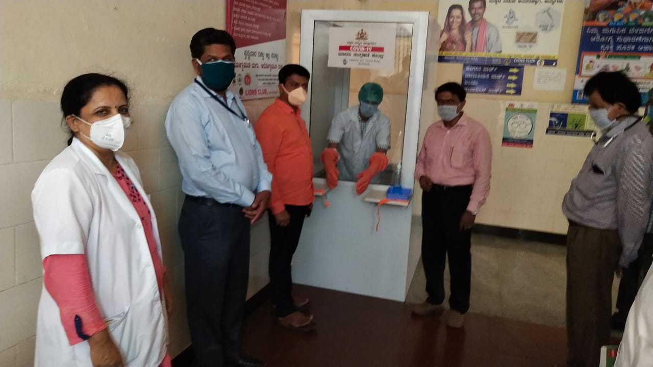 ಬೆಳ್ತಂಗಡಿ ಸರಕಾರಿ ಆಸ್ಪತ್ರೆ ಸ್ವಾಬ್ ಸಂಗ್ರಹ ಕೇಂದ್ರಕ್ಕೆ ಪೂಂಜಾ ಚಾಲನೆ