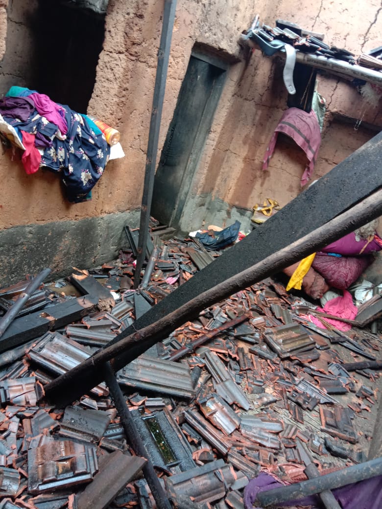 ಮಳೆಗೆ ತಾಲೂಕಿನಲ್ಲಿ ಮೊದಲ ಮನೆ ಹಾನಿ ಪ್ರಕರಣ ದಾಖಲು