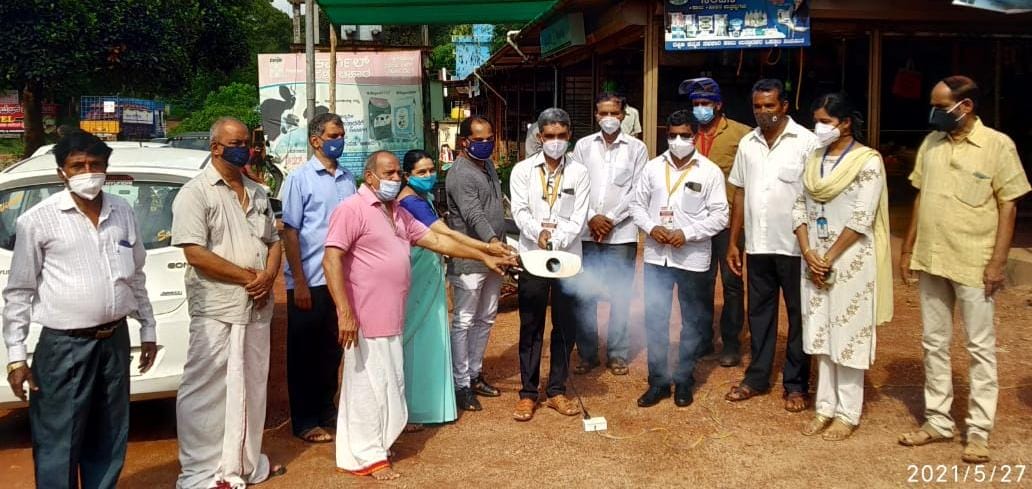 ಮಾನವ ಸ್ಪಂದನ ತಂಡದ ನೇತೃತ್ವದಲ್ಲಿ ಫಾಗಿಂಗ್ ಮತ್ತು ಸ್ಯಾನಿಟೈಸೇಷನ್