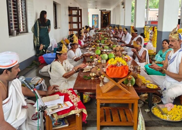 ನಾರಾವಿ ಬಸದಿಯಲ್ಲಿ ಅನಂತನೋಂಪಿ ಆರಾಧನಾ ವಿಧಾನ