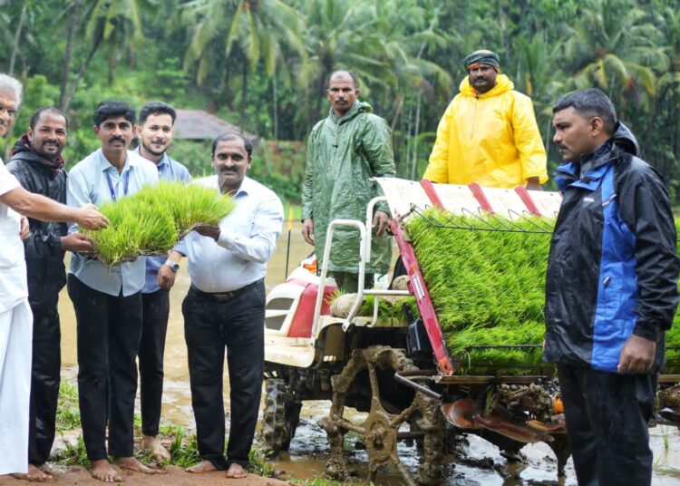 ಧರ್ಮಸ್ಥಳದಲ್ಲಿ ಯಾಂತ್ರೀಕೃತ ಕೃಷಿಗೆ ಚಾಲನೆ